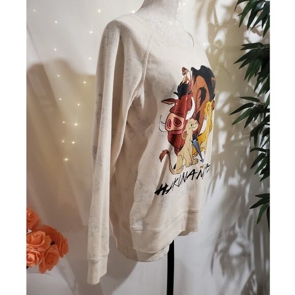 Vtg Disney The Lion King Hakuna Matata Reversible Sweatshirt Womens Size XL 90s - Picture 4 of 12